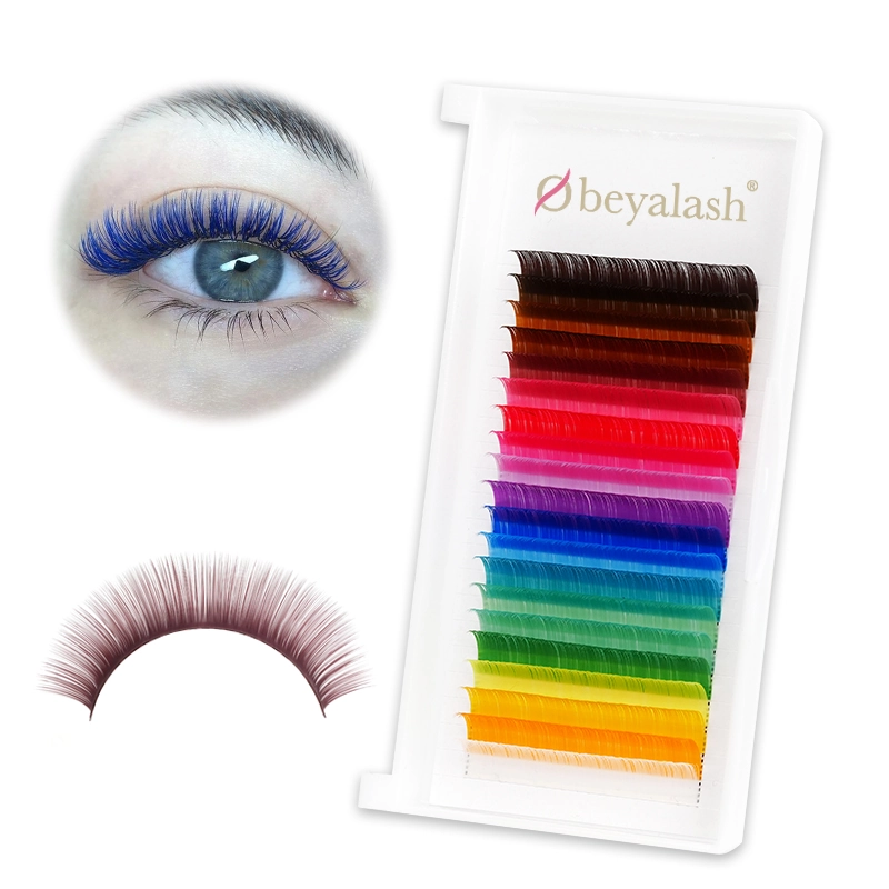 Custom Package Color Lash Extension Trays Thicknes...